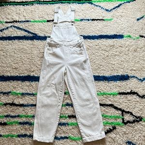Madewell Straight-Leg Overalls in Tile White XS